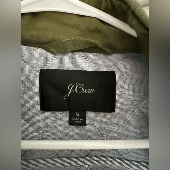 J Crew Quilted Downtown Jacket size small in deep moss (green) - Picture 5 of 5